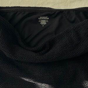 Black sprinkle tub top by Monday swimwear worn once